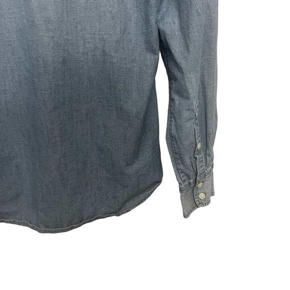 J Crew Womens Button Up Denim Top Chambray Classic Size S - Picture 4 of 5